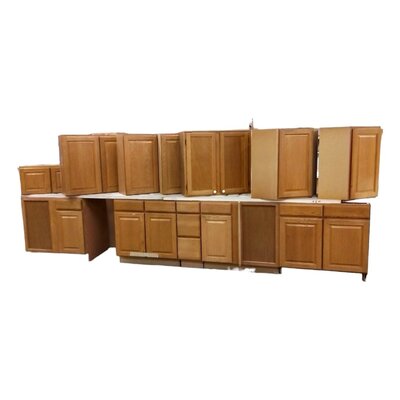 34360 12pc Honey Oak Cabinet set