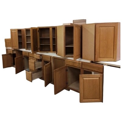 34360 12pc Honey Oak Cabinet set