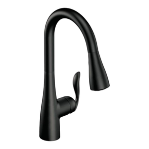 30707 Moen Arbor Matte Black Kitchen Faucet